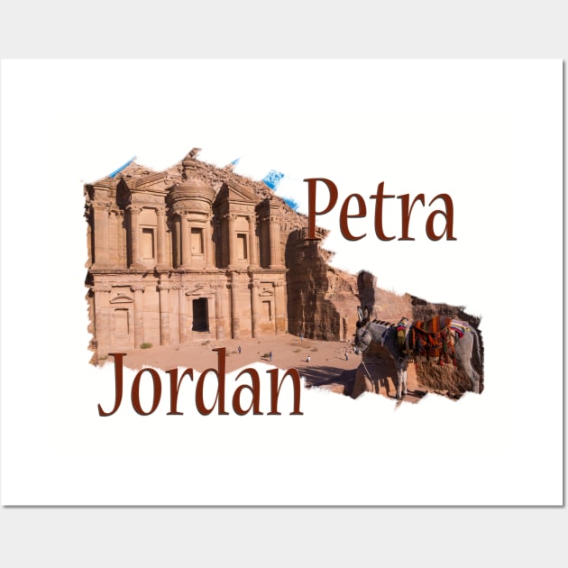 Petra, Jordan: The Monastery Wall Art by RaeTucker